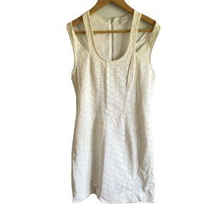 Rebecca Minkoff Solid White Eyelet Cold Shoulder